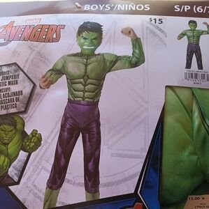 Marvel Avengers Hulk Kids Costume - Green and Purple Size S(6/7)